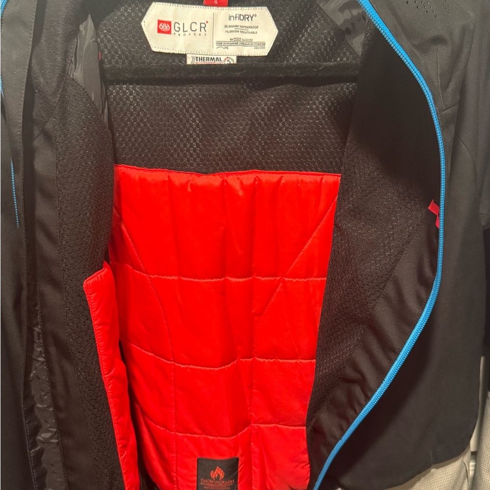 GLCR Men's Black and Red Jacket
